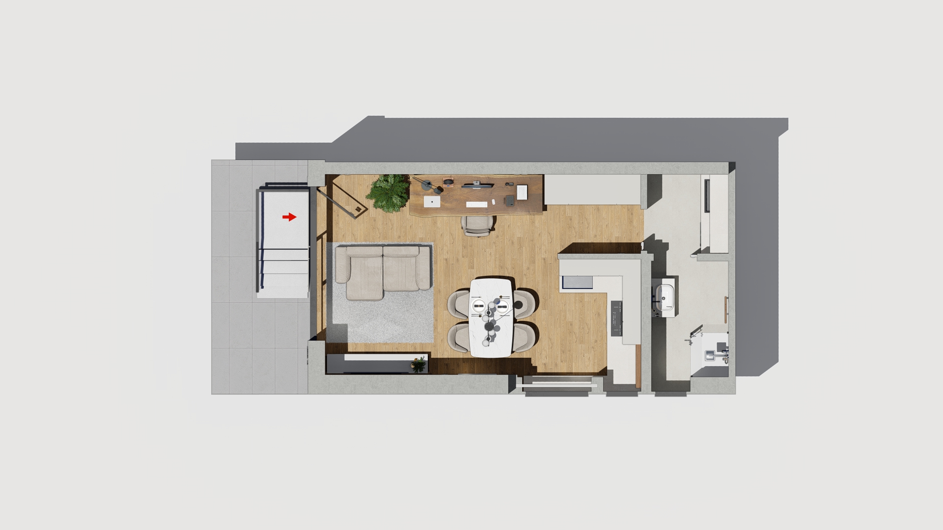 pianta loft B