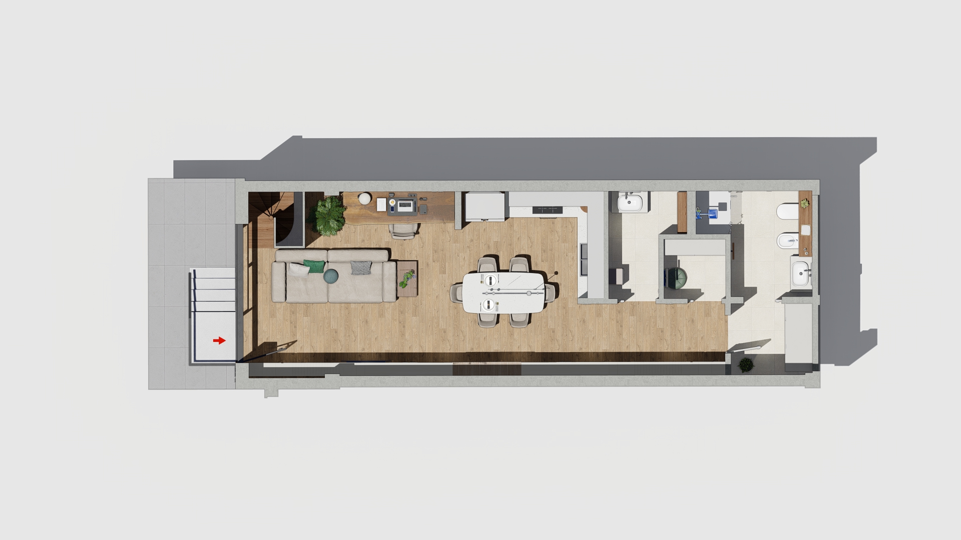 pianta loft E