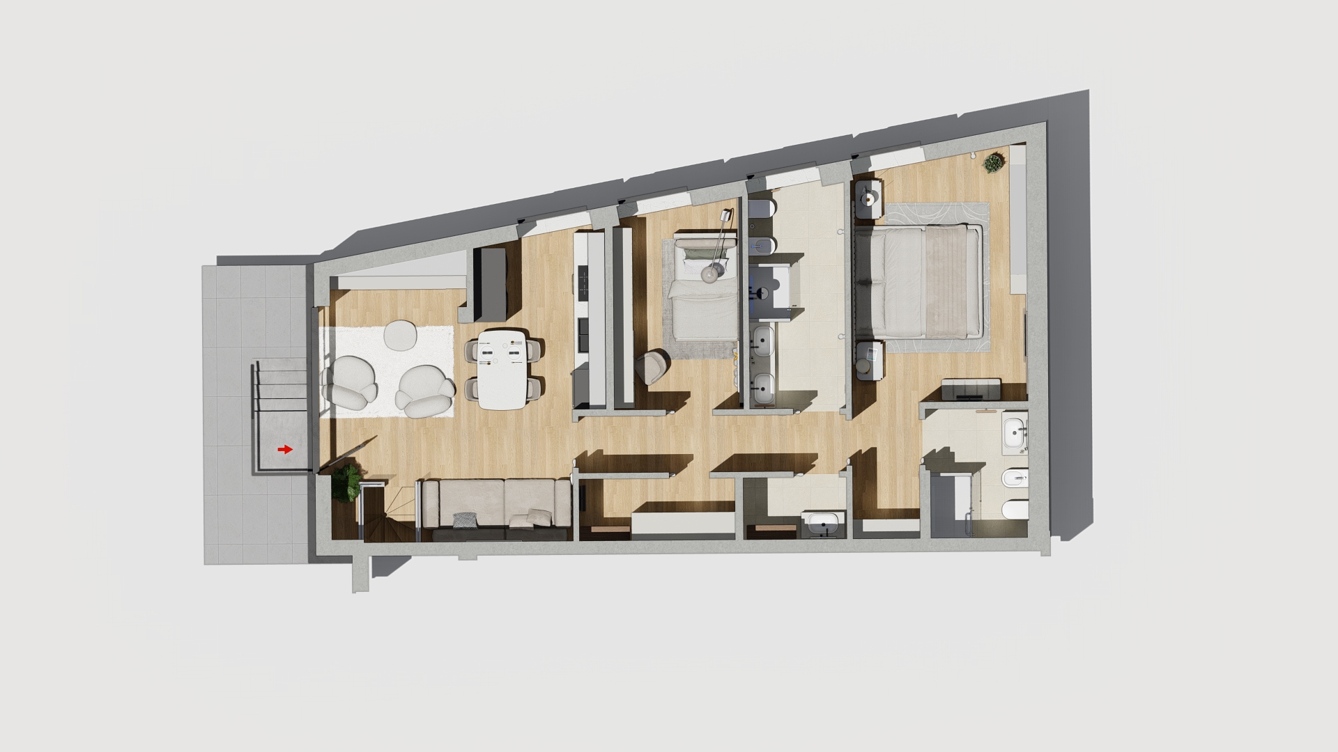 pianta loft F